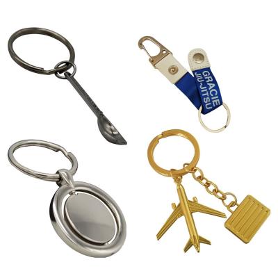 China Eco-friendy Logo Custom Rotating Blank, Metal Round Laser Stainless Steel Blank Floating Key Chain Rotating Engraving Key Chain Key Ring for sale