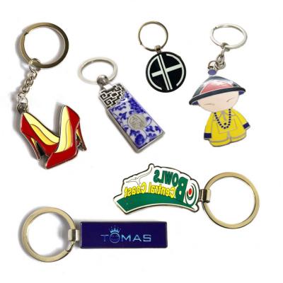 China Eco-friendy Manufacturer Custom Logo Metal, and Personalized Sublimation White 3d Leather Key Chain Ring for sale