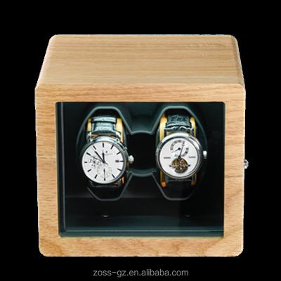 China Luxury Automatic Watch Oak Wood Double Watch Winders For Automatic Watches for sale