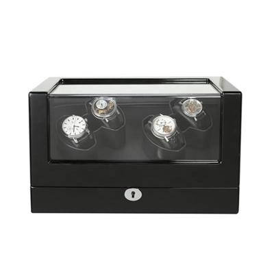 China Price 4 Slots China Automatic Watch Winder Case Wooden Automatic Motor Mabuchi Watch Winder For Automatic Watch for sale