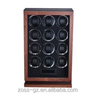 China Automatic 4-6-8-12 Slots Handmade Watch Winder Wooden Safe Watch Box For Automatic Watches for sale