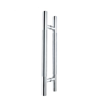 China Hardware 304 Modern Push Pull Shape OEM/ODM Producers Glass Door Handle H Of Stainless Steel for sale