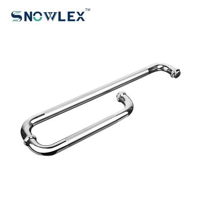 China Modern C Hardware 304 Stainless Steel Sliding Glass Door Handle Pull Pull OEM / OEM Long Arc for sale