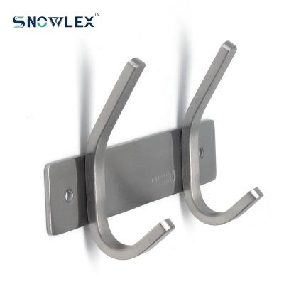 China 3M Stainless Steel Self Adhesive Wall Mounted Bathroom and Kitchen Towel Robe Hooks for sale