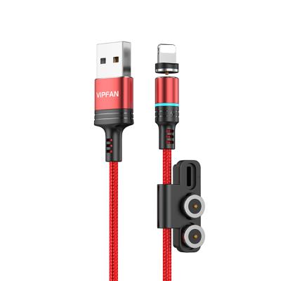 China Hot Selling MP3/MP4 Player Customized Products 3 In 1 USB Phone Charger Magnetic Charging Cable for sale