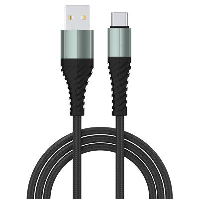 China MP3/MP4 Player Aluminum Braid Charging Cable Type C Phone Charger Nylon Braided Unbreakable Cable for sale