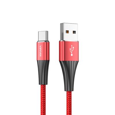 China MP3/MP4 Fast Charging Type-C Aluminum Type 2a Charging C Cable USB Player CB-A1-TC Braid Cable for sale