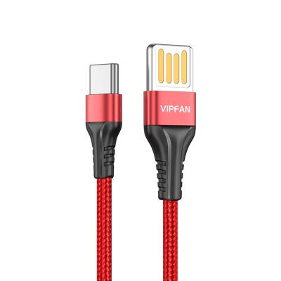 China MP3/MP4 Fast Charging Aluminum Type-C Type Data C Cable 3a Player CB-A2-TC Braid USB Cables for sale