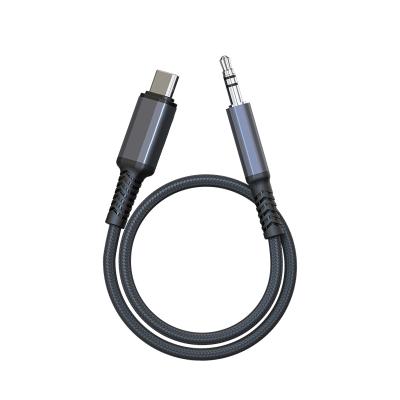 China Type aux. Factory Aluminum Alloy Microphone OEM/ODM Nylon Braid Type USB C Cable Audio Cable Adapter for sale