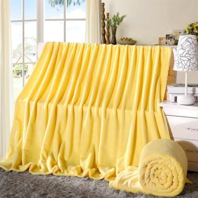 China Super Soft Super Soft Flannel Fleece Solid Throw Blanket Microfiber Warm Light Comfortable Plush Flannel Blanket For Couch Sofa Chair for sale