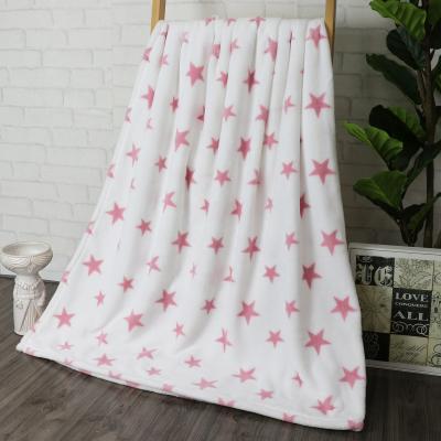 China Wholesale Super Thick Soft Star Micro Thick Soft Touch Soft Touch Blanket Polyester Plush Polyester Flannel Fleece Throw Blanket Custom Printed Throw Blanket for sale