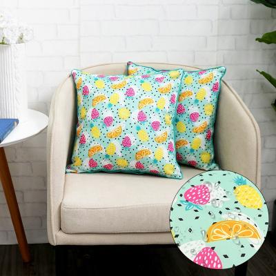 China Garden Decoration Waterproof Cushion Cover Customized Printed Outdoor Waterproof Fabric Cushion Cover For Chair for sale