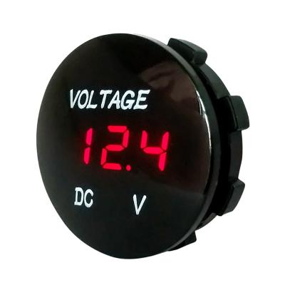 China Waterproof ABS Voltmeter LED Red For DC 12V-24V Car Motorcycle for sale