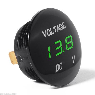 China ABS DC 12V-24V LED Panel Mount Digital Voltmeter For Car for sale