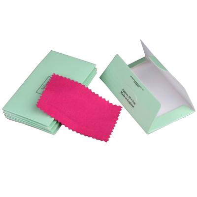 China Pink Diamond Cleaning Cloths Polishing Cloth Microfiber Color Microfiber Cleaning Cloth for Silver and Gold for sale