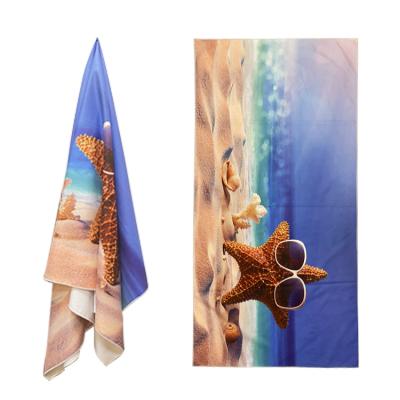 China Best Selling Beach Towel QUICK DRY Microfiber Printed Soft Beach Towel for sale