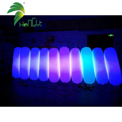 China Oxford cloth or PVC air sealed inflatable PVC tube balloons with led lighting for decoration for sale