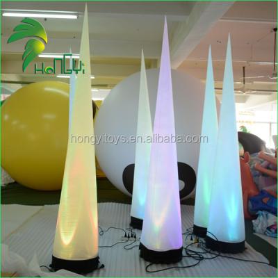 China Cheap PVC Inflatable Cone Models With Led Lights For Event Decoration for sale