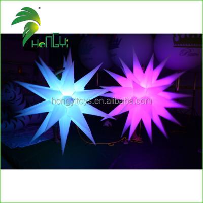 China Oxford Cloth or PVC Concert Stage Decoration Inflatable Lightweight Spike Star / Inflatable Led Star for Sale for sale