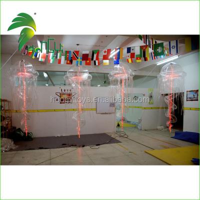 China Beautiful Multicolor Clear Inflatable Shows Jellyfish Decoration Lights Model Balloon for sale