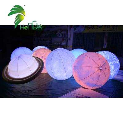 China Shows Amazing Hanging Decoration Planets Solar System Inflatable Lighting Ball for sale