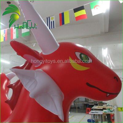 China Advertising Hongyi Giant Red Inflatable Cartoon Animal Toy / Inflatable Cartoon Dragon With Best Price for sale