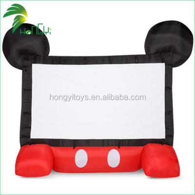 China PVC Or Oxford Cardboard Inflatable Mickey Mouse Cinema Screen for sale