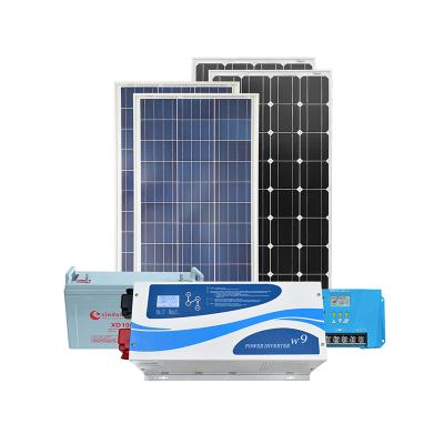 China 5KW 10KW 20KW complete home off-grid home solar power system / home solar panel kit for sale