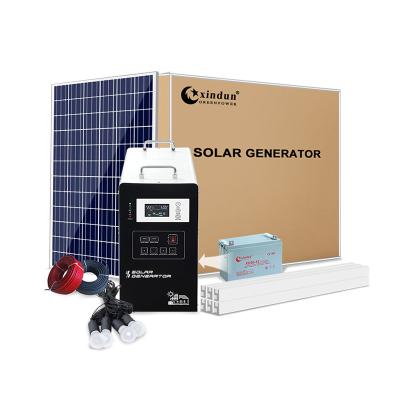 China Home Solar Panel System Off Grid 1kw 300w 500w Full Portable Home Set Solar Energy Power Generation Circuit Kit for sale