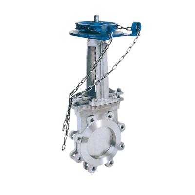 China CE API Factory Selling General Steel Hot Iron Soft Metal Seat Chain Wheel Mud Knife Operated Gate Valve for sale