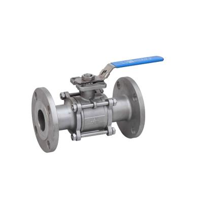 China Factory General Hot Sale CE API Penumatic 3PC Manual Type Flange Ball Valve For WETCH for sale