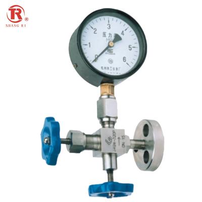 China General Hot Sale Factory High Pressure Gauge Needle Valve Flange Thread Type SS for sale