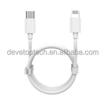 China Mobile Phone Factory Price 9V 2.2A USB C to Lightning Cable Fast Data Transfer Charging iPhone Mobile Phone USB Charger Cable for sale