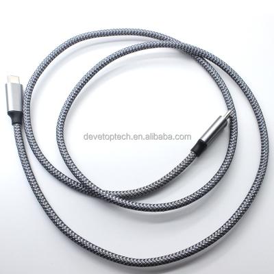 China Professional MP3/MP4 Player Manufacturer 1m 2m 3A 60W Palladium QC3.0 Type-C Cable To 3.1 USB C Data Cable Fast Charging Type C Cable for sale