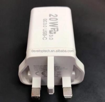 China USB C 20W 5V USB-C Mini 18W 2A Micro Travel 30W 12V Port Plug Mobile Phone Wall Cable Charger 20w Fast Fast Charger 20w Palladium Type for sale