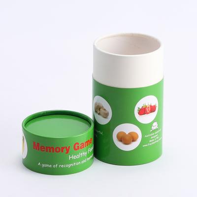 China Recyclable Paper Tube Cardboard Cylinder Cookie Tea Box Container Paper Packing Tube for sale