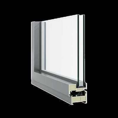 China Cost Effective Folding Open Frame Thermal Insulation Screen Parallel Opening Narrow Window for sale