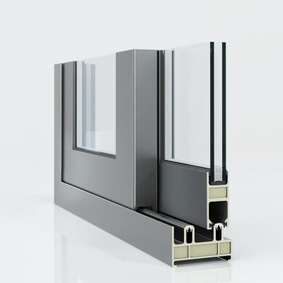 China Popular Stylish Durable Fiberglass Thermal Insulation Products Horizontal Sliding Door for sale