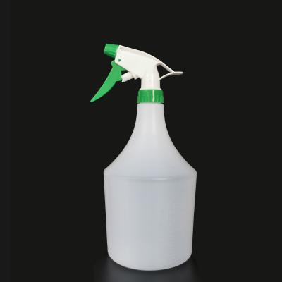 China Liquid Soap Garden Sprinkling White HDPE 1000ml Bottle With Trigger Spray for sale