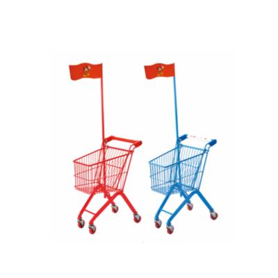 Cina High Quality Durable Mini Children Shopping Cart Supermarket Shopping Trolley in vendita