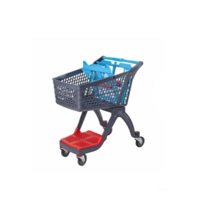 Chine Durable High Quality Plastic Shopping Trolley Trolley Supermarket Hand Push Shopping Trolley à vendre