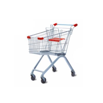 China Durable Wholesale Supermarket Carts Folding Hand Push Grocery Cart Cart for sale