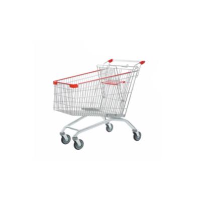 China Durable High Quality Grocery Style Shopping Trolley European Supermarket Shopping Trolley Cart à venda