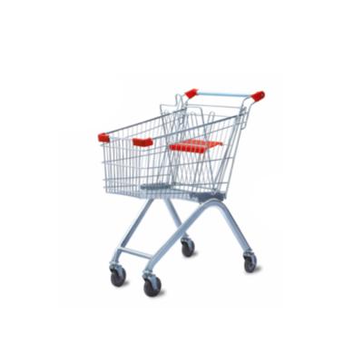 중국 Durable European Style Metal Trolley Supermarket Shopping Cart 판매용