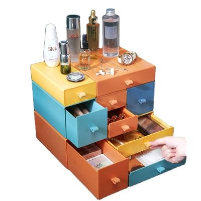 China DIY Modern Desk Drawer Desktop Plastic Box for sale