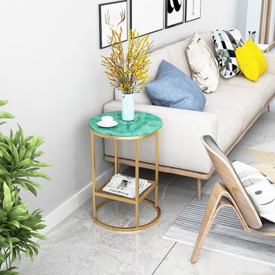 China Other Side Table Sofa Table Nordic Accent Tea End Furniture Gold Marble Luxury Modern Coffee Bed For Living Room Bedroom for sale