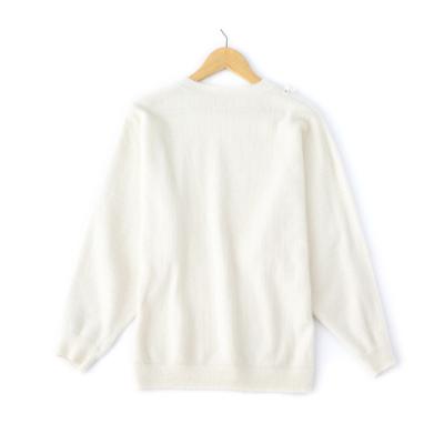 China Women Casual Ladies Super Soft Anti-wrinkle O-neck Cashmere Blank Sweater for sale