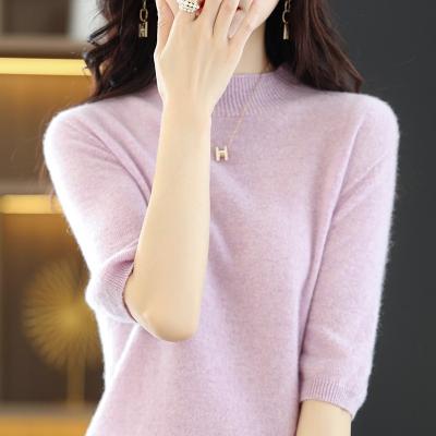 China Anti-Wrinkle Cashmere Women's Sweater Pullover Winter Knit V-Neckline Slime Wadding for sale