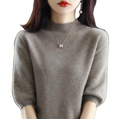 China 2022 Anti-wrinkle super soft texture slim fit pure cashmere sweater for women for sale