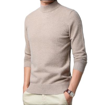 China Anti-wrinkle Customized Cashmere New Design Round Neck Sweaters 100% Handmade Wool Cashmere Men Sweater for sale